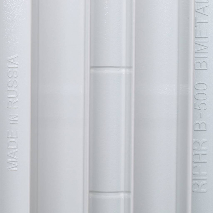 Биметаллический радиатор RIFAR BASE 500, 11 секций, боковое подключение, белый