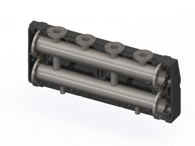 Гидравлический разделитель DN 100 в теплоизоляции, расход до 33 м³/ч