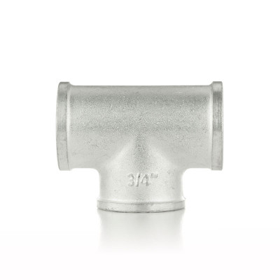 Тройник равнопроходной, ВВВ 1/2&quot;, TIN латунь