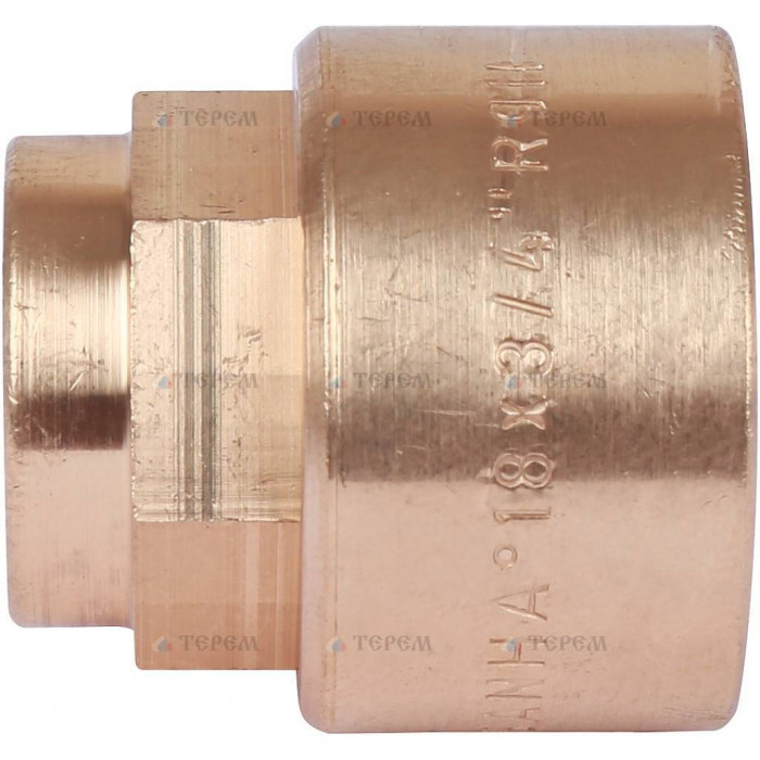 Sanha 4270g переход ВП-ВР, бронза18x3/4, для медных труб под пайку