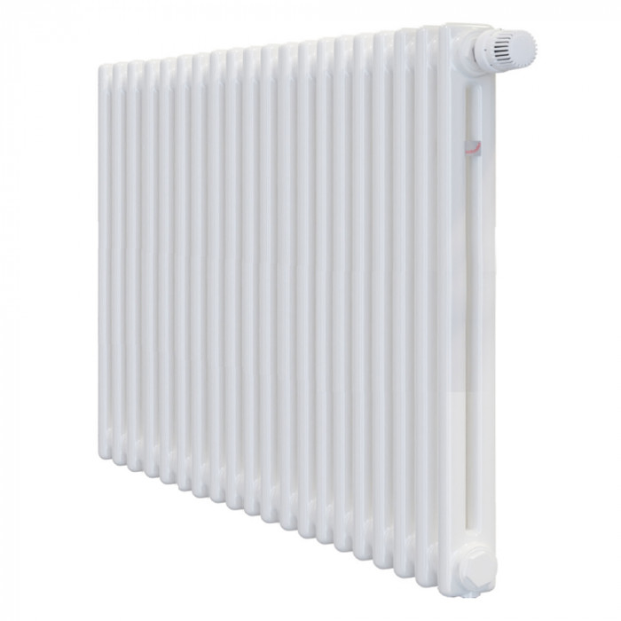 Стальной трубчатый радиатор Zehnder Charleston CH 2056-20 V002 1/2" Ral 9016, нижнее подключение