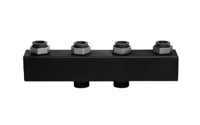 Настенный коллектор Meibes 125кВт при dТ = 25К, подающая линия слева, 2 контура V-UK/V-MK